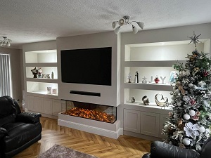 Example of a media wall that we designed and built